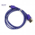 2017 Cable AutoHemp Rope Micro USB Charger Charging Sync Data Cable Cord for HTC for Nokia for Samsungcar-styling car stylingAA