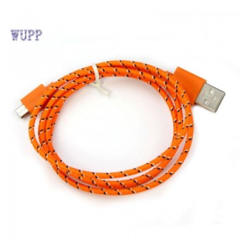 2017 Cable AutoHemp Rope Micro USB Charger Charging Sync Data Cable Cord for HTC for Nokia for Samsungcar-styling car stylingAA