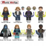 Single Sale Super Heroes Avengers 4 Endgame Captain Marvel Carol Danvers Ronan Accuser Spider-Ham Building Blocks Kids Gifts