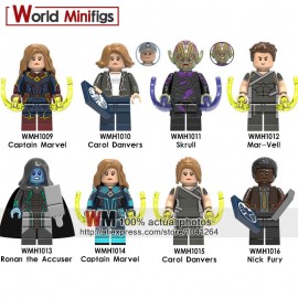 Single Sale Super Heroes Avengers 4 Endgame Captain Marvel Carol Danvers Ronan Accuser Spider-Ham Building Blocks Kids Gifts
