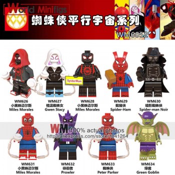 Single Sale Super Heroes Avengers 4 Endgame Captain Marvel Carol Danvers Ronan Accuser Spider-Ham Building Blocks Kids Gifts
