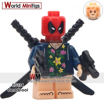 Single Sale Super Heroes Avengers 4 Endgame Captain Marvel Carol Danvers Ronan Accuser Spider-Ham Building Blocks Kids Gifts