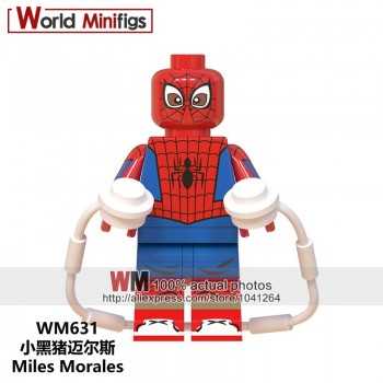 Single Sale Super Heroes Avengers 4 Endgame Captain Marvel Carol Danvers Ronan Accuser Spider-Ham Building Blocks Kids Gifts