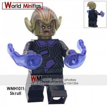Single Sale Super Heroes Avengers 4 Endgame Captain Marvel Carol Danvers Ronan Accuser Spider-Ham Building Blocks Kids Gifts