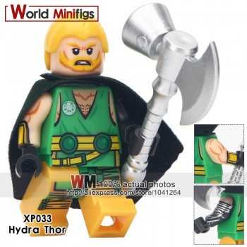 Single Sale Super Heroes Avengers 4 Endgame Captain Marvel Carol Danvers Ronan Accuser Spider-Ham Building Blocks Kids Gifts