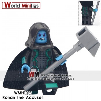 Single Sale Super Heroes Avengers 4 Endgame Captain Marvel Carol Danvers Ronan Accuser Spider-Ham Building Blocks Kids Gifts