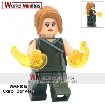 Single Sale Super Heroes Avengers 4 Endgame Captain Marvel Carol Danvers Ronan Accuser Spider-Ham Building Blocks Kids Gifts