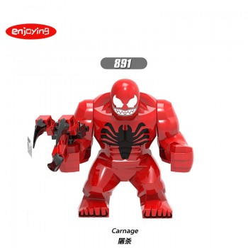 Big Size Marvel Venom Hulk Figures Riot Carnage Obsidian Green Lantern Building Blocks Toy Compatible with Legoing For Children
