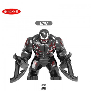 Big Size Marvel Venom Hulk Figures Riot Carnage Obsidian Green Lantern Building Blocks Toy Compatible with Legoing For Children