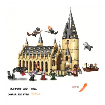 2019 Legoinglys Harry Potter Movie Hogwarts 75954 75952 75953 Great Hall Castle Model Building Blocks 11007 Educational Toys