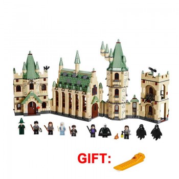 2019 Legoinglys Harry Potter Movie Hogwarts 75954 75952 75953 Great Hall Castle Model Building Blocks 11007 Educational Toys
