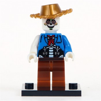 Single Coco Anime Legoingly Movie Figures Miguel Skeleton with Guitar Skull Ghost Model Building Blocks Toys for Children Gifts