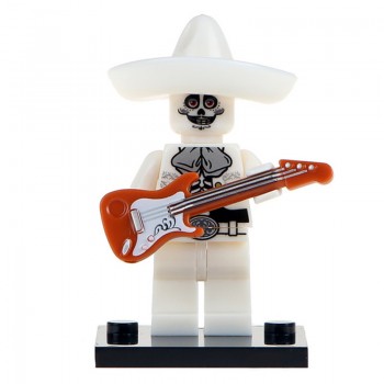 Single Coco Anime Legoingly Movie Figures Miguel Skeleton with Guitar Skull Ghost Model Building Blocks Toys for Children Gifts