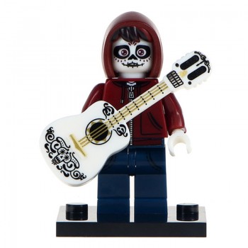 Single Coco Anime Legoingly Movie Figures Miguel Skeleton with Guitar Skull Ghost Model Building Blocks Toys for Children Gifts