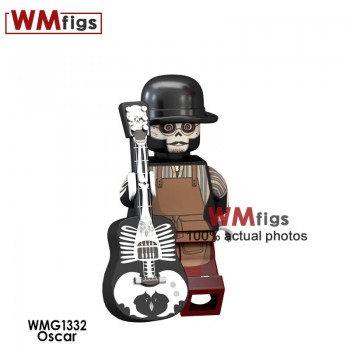 Single Coco Anime Legoingly Movie Figures Miguel Skeleton with Guitar Skull Ghost Model Building Blocks Toys for Children Gifts