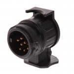 100% New High Quality 13P to 7P Trailer Connector Adapter Plug For European Standard Trailers Commercial Vehicles Semi-Trailer