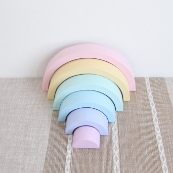 Baby Toys 12Pcs Rainbow Blocks Wooden Toys For Kids Large 84*35*18cm Creative Rainbow Building Blocks Montessori Educational Toy
