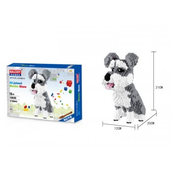 Cartoon Dog Mini Diamond Building  balody Block Poodle Dachshund Corgi Husky Pug Model Brick Toy For Kids