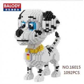 Cartoon Dog Mini Diamond Building  balody Block Poodle Dachshund Corgi Husky Pug Model Brick Toy For Kids