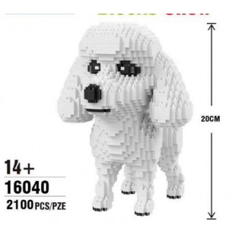 Cartoon Dog Mini Diamond Building  balody Block Poodle Dachshund Corgi Husky Pug Model Brick Toy For Kids