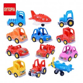 Sytopia Building Blocks Toy Car Plane Model Accessories Plastic Educational Children Toy Compatible with Legoing duplo parts