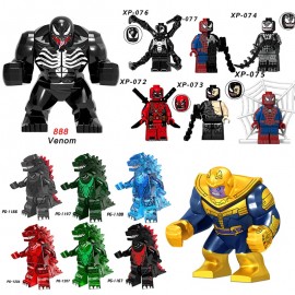 Anime Super Hero Building Block Character Action Venom Black Dwarf Hulk Figures Legoingly Toys For Children Kids Gift Brinquedos