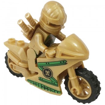 1Ps NINJA Legoing Ninjagoing Heroes Kai Jay Cole Zane Nya Lloyd Motorcycle With Weapons Toy Building Blocks Legoing Figures Toys