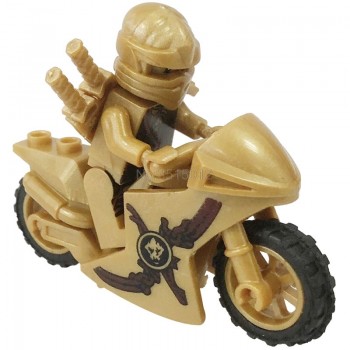1Ps NINJA Legoing Ninjagoing Heroes Kai Jay Cole Zane Nya Lloyd Motorcycle With Weapons Toy Building Blocks Legoing Figures Toys