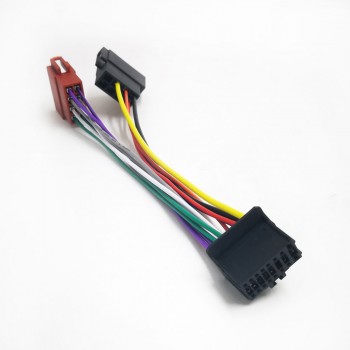 Biurlink Car Factory Stereo Harness Wire 16Pin Port to MINI ISO 8Pin Plug Wiring Cable for Pioneer 2003-UP