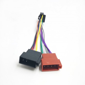 Biurlink Car Factory Stereo Harness Wire 16Pin Port to MINI ISO 8Pin Plug Wiring Cable for Pioneer 2003-UP