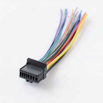 Biurlink Car Factory Stereo Harness Wire 16Pin Port to MINI ISO 8Pin Plug Wiring Cable for Pioneer 2003-UP