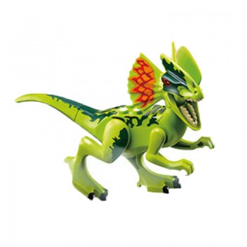 16 pcs Dinos Toy Buildable Legoings Dinosaur Building Blocks Figures with Movable Jaws Including T Rex Triceratops Velociraptor