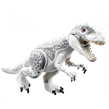 16 pcs Dinos Toy Buildable Legoings Dinosaur Building Blocks Figures with Movable Jaws Including T Rex Triceratops Velociraptor