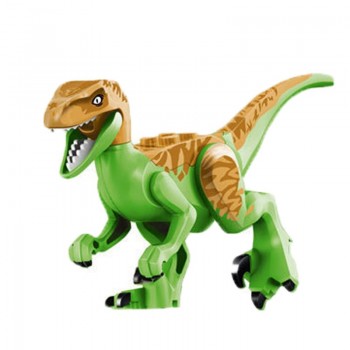 16 pcs Dinos Toy Buildable Legoings Dinosaur Building Blocks Figures with Movable Jaws Including T Rex Triceratops Velociraptor