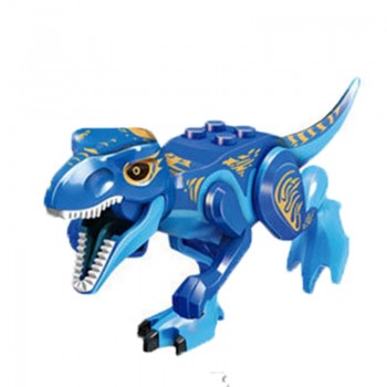 16 pcs Dinos Toy Buildable Legoings Dinosaur Building Blocks Figures with Movable Jaws Including T Rex Triceratops Velociraptor