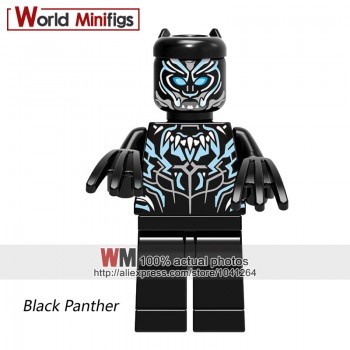 Single Marvel Legoings Building Blocks Black Panther Eric Killmonger Shuri Okoye Bricks Toys for Children Christmas Gifts