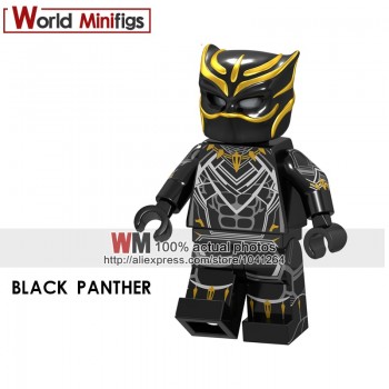 Single Marvel Legoings Building Blocks Black Panther Eric Killmonger Shuri Okoye Bricks Toys for Children Christmas Gifts