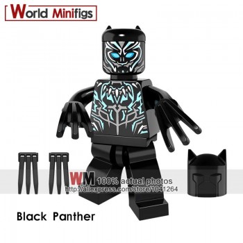 Single Marvel Legoings Building Blocks Black Panther Eric Killmonger Shuri Okoye Bricks Toys for Children Christmas Gifts