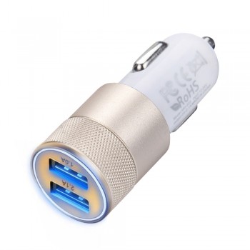 kongyide Usb Charge 2.1A/24W 2-Port Smart USB Quick Charge Car Charger For  iphone Spte14 2018