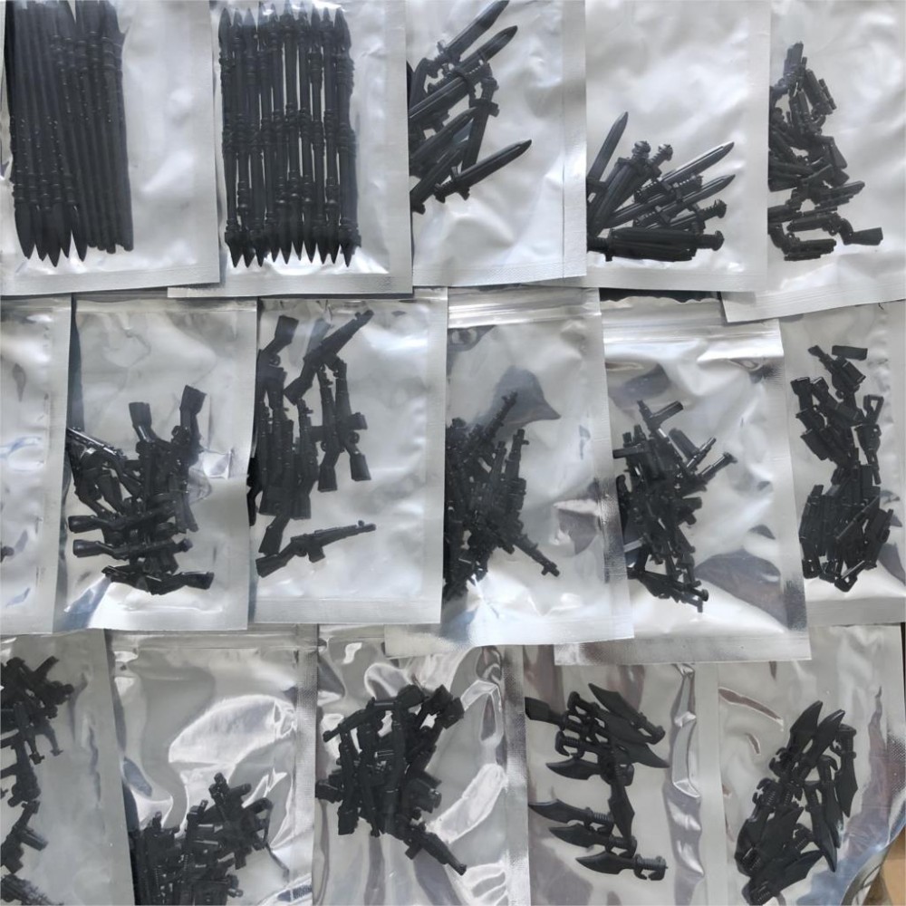 Legoing Arms Weapon 10pcs/lot Medieval Knights Rome Weapons Lance Axe Sword  Legoings Militaty Blocks Military Equipment Toys