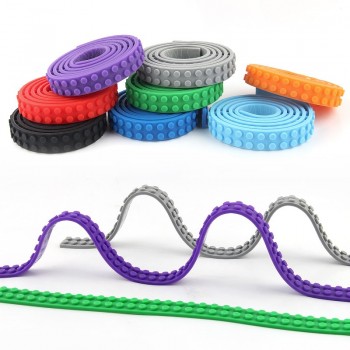 1.6x92cm dots base plate Plastic Baseplate Nimuno Loops for Figures DIY Base Plate Building Blocks Good Toy For Children legoing