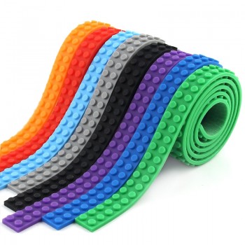 1.6x92cm dots base plate Plastic Baseplate Nimuno Loops for Figures DIY Base Plate Building Blocks Good Toy For Children legoing