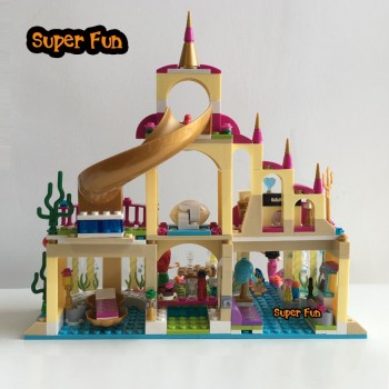 City Friend princess Ariels Undersea Palace with Mermaid Ariel and Alana Building Blocks Compatible with  legoingly