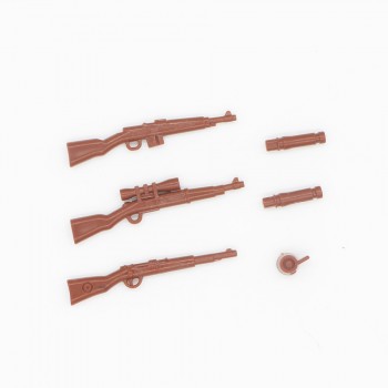 Military Weapon PUBG Accessories Gun Building Blocks Helmet Parachute Ghillie Suit SWAT Soldier Brick Toy Compatible Legoed Army