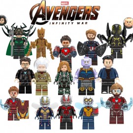 Super Heroes Marvel Figures Captain American Ant-Man Spiderman Iron Man LEGOINGLYS Building Blocks Mini Bricks Children ToysYF30