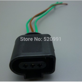 shhworldsea 1pcs 3pin 1.5mm for  Audi A4 A6 AVK 3.0 1J0973703 Camshaft Cam Sensor Pigtail Plug Connector 1J0 973 703