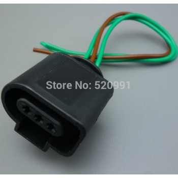 shhworldsea 1pcs 3pin 1.5mm for  Audi A4 A6 AVK 3.0 1J0973703 Camshaft Cam Sensor Pigtail Plug Connector 1J0 973 703