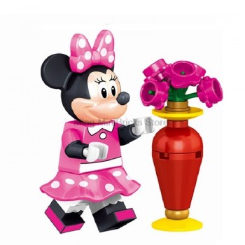Cartoon Minnie Donald Duck Daisy Tinker Bell unikitty Pony Building Blocks Toys for Children Compatible for Legoing Figures