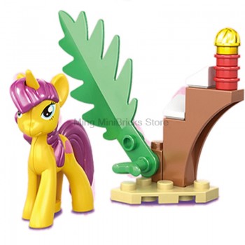 Cartoon Minnie Donald Duck Daisy Tinker Bell unikitty Pony Building Blocks Toys for Children Compatible for Legoing Figures