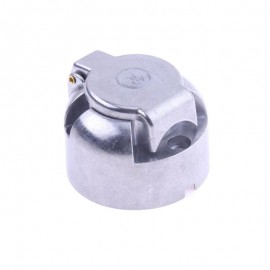 12V 7 Pin Round Aluminum Trailer Plug Socket Waterproof Trailer Towbar Connector for Trailer Light Lamp